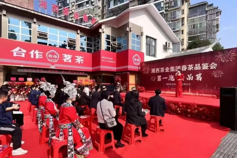 湘西茶業(yè)集團(tuán)“湘西第一杯春茶”品鑒會暨集團(tuán)合作茗茶吉首店開業(yè)儀式隆重舉行